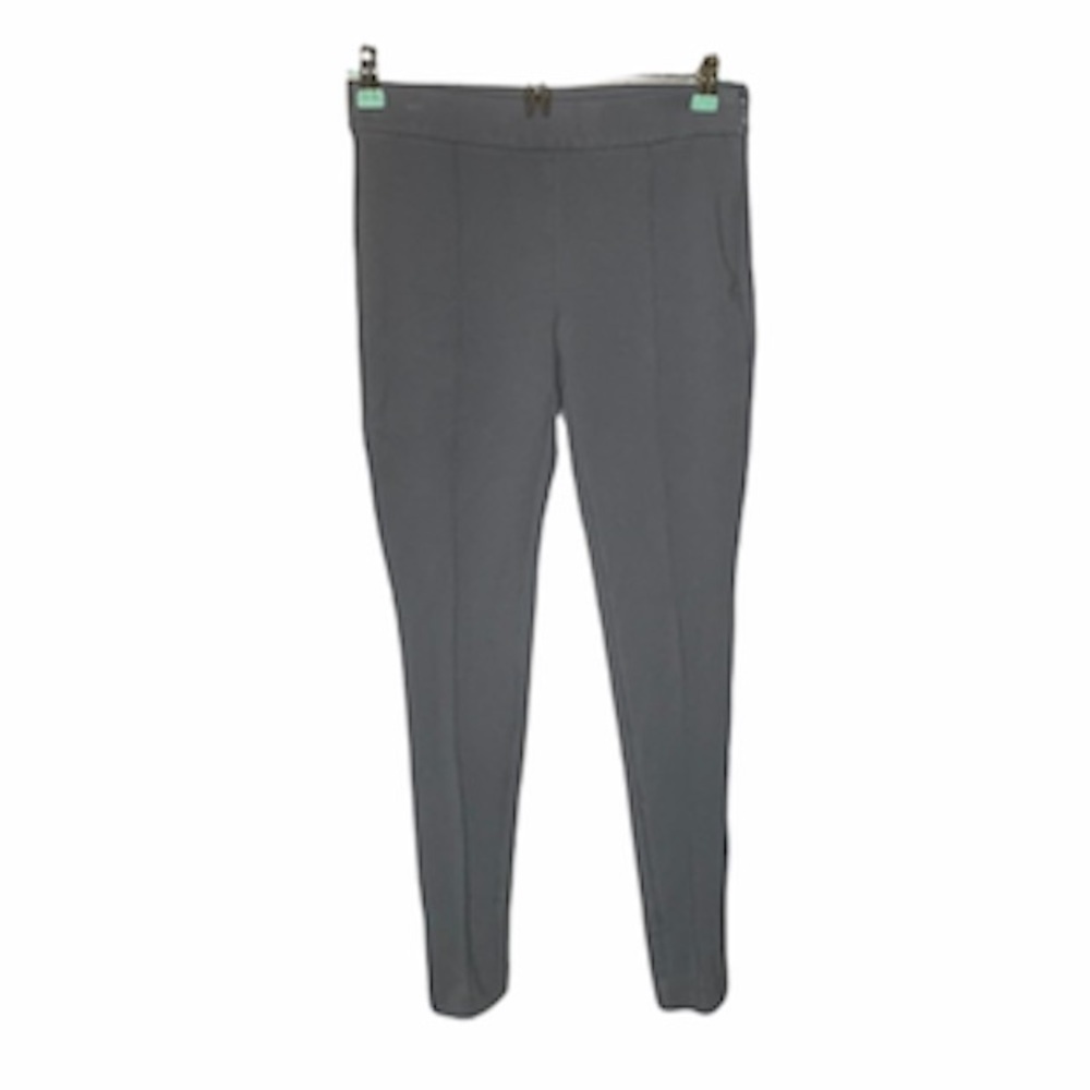 Loft‎ Gray Dress Pants Leggings Stretchy Side Zip Size 2